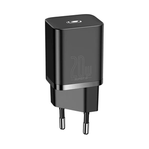 Зарядний пристрій Baseus Super Si 1C 20W With Cable Type-C/iP Black (TZCCSUP-B01) зображення 1