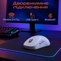Мишка Meetion GW40 PRO Bluetooth/Wireless/USB White (MT-GW40_PRO-B) - зменшене зображення 4