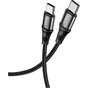 Дата кабель USB-C to USB-C 1.0m Exquisito 100W X50 black HOCO (6931474734259) - уменьшенное изображение 1