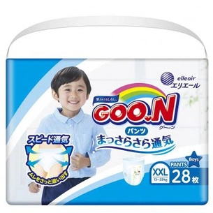 Підгузки GOO.N для хлопчиків 13-25 кг, XXL 28 шт (853631) зображення 1