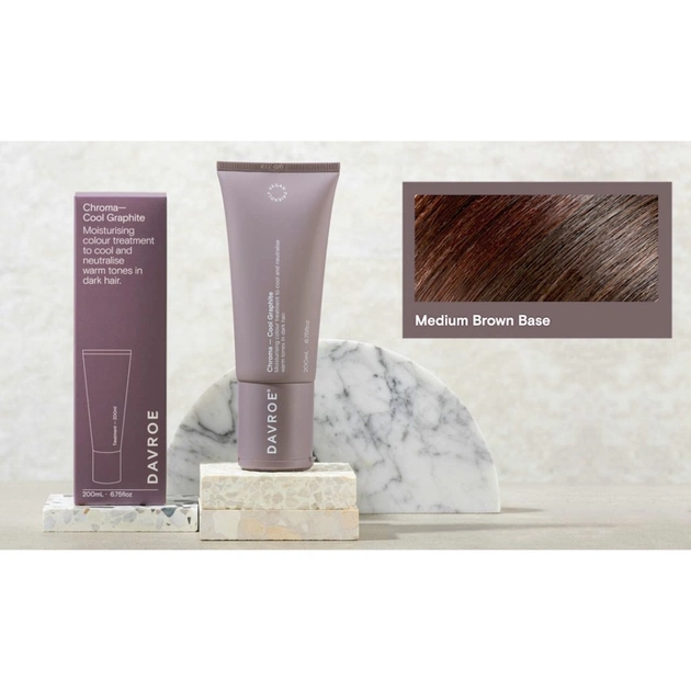 Відтінковий бальзам Davroe Chroma Colour Treatments Cool Graphite 200 мл (9326123008657) - picture 3