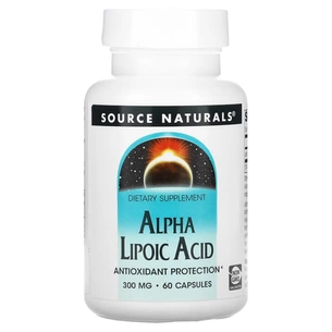 Антиоксидант Source Naturals Альфа-ліпоєва кислота, 300 мг, Alpha Lipoic Acid, 60 капсул (SNS-01764) зображення 1
