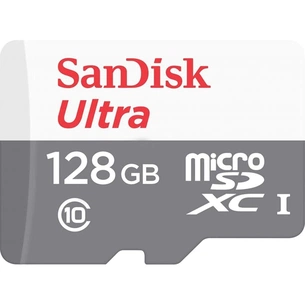 Карта пам'яті SanDisk 128GB microSDHC class 10 UHS-I Ultra (SDSQUNR-128G-GN3MA) зображення 1