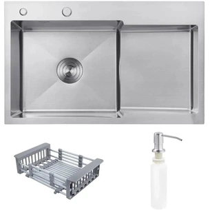 Мийка кухонна Kroner Geburstet-7848LHM (CV030021) зображення 1