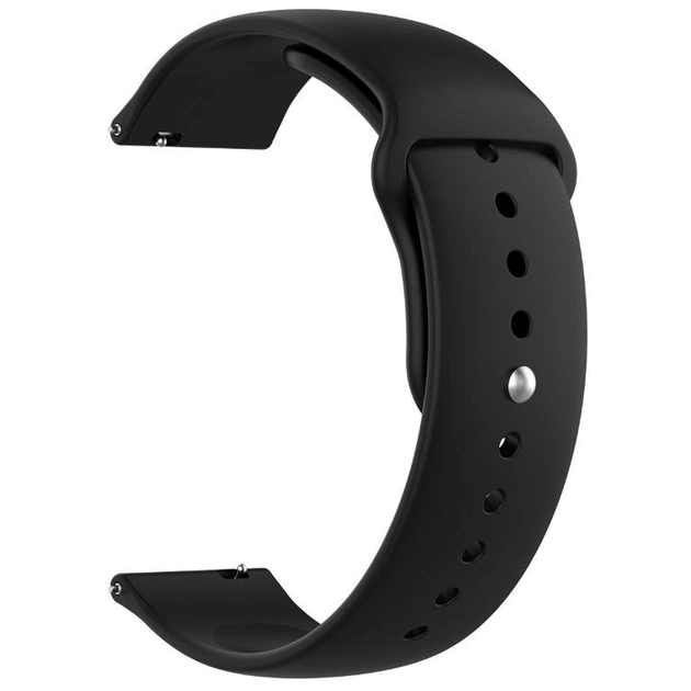 Ремінець до смарт-годинника Armorstandart Silicone Watch Strap 22mm Black (ARM80669) - зображення 1