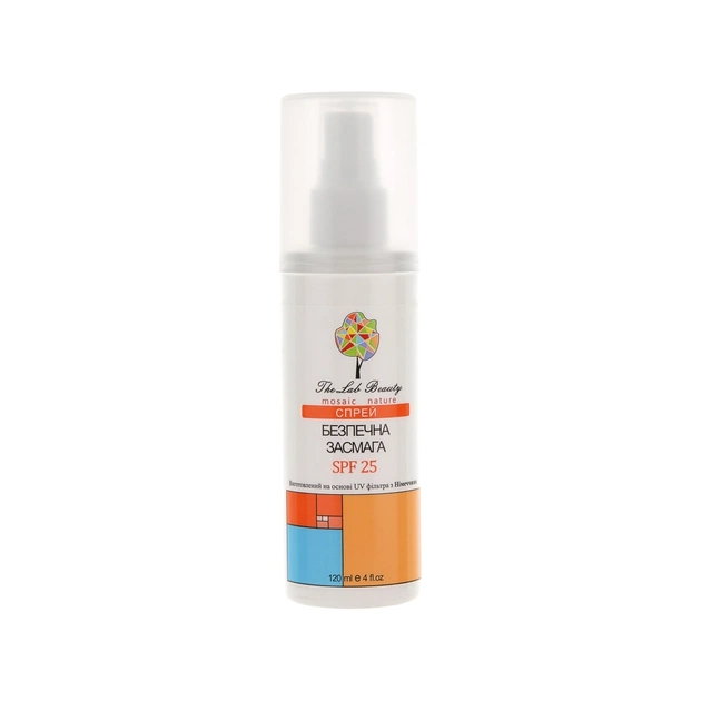 Засіб від засмаги Green Pharm Cosmetic Спрей Безпечна засмага SPF-25 120 мл (4820182111112) - изображение 1