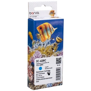 Картридж Barva Canon CLI-426C (4557B001) 650 ст, cyan (IC-426C) зображення 1