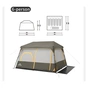 Палатка Naturehike Cape 8.4 CNK2450WS050 з швидким розкриттям, сіро-коричневий (6927595770566) - уменьшенное изображение 2