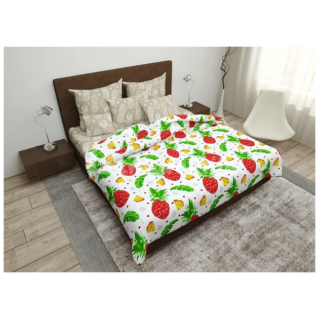 Постільна білизна MirSon Бязь 17-0263 Ananas 143х210 (2200002034135) - изображение 1