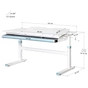 Парта Evo-kids Lite Blue (TH-360 WG/BL Lite) - зменшене зображення 3