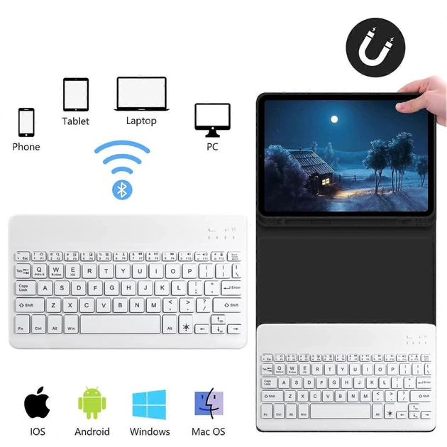 Чохол до планшета BeCover with keyboard Apple iPad Pro 13" M4 2024 Black (713003) - picture 4