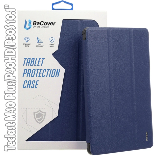 Чохол до планшета BeCover Smart Case Teclast M40 Plus/P40HD/P30S 10.1" Deep Blue (709537) - изображение 1