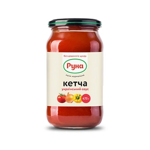Соус Руна Український Кетча зі стевією 475 г (4820015948816) зображення 1