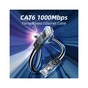 Патч-корд 15м UTP cat 6 RJ45 TopSpeed Ethernet Round Cable Black Essager (EXCWXY-JSE01) - зменшене зображення 9