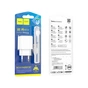 Зарядний пристрій HOCO C98A Proton USB QC3.0 + cable USB to USB-C White (6931474766878) - зменшене зображення 7