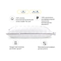 Подушка MirSon 1279 Royal Pearl Hand Made з евкаліптом Середня 50х70 см (2200001519886) - уменьшенное изображение 3
