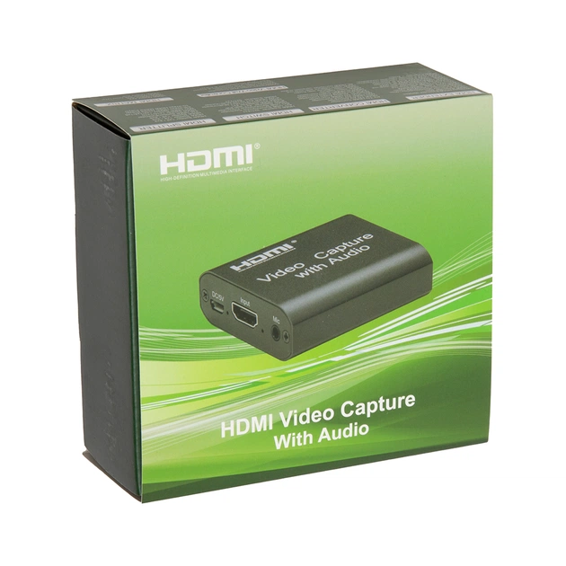 Пристрій захоплення відео PowerPlant HDVC4 HDMI Audio, 4k/30hz (CA914159) - picture 3
