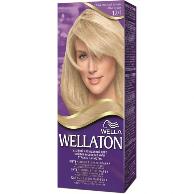 Фарба для волосся Wellaton 12/1 Яскравий попелястий блондин (4056800023240/4056800895427) - изображение 1