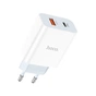 Зарядний пристрій HOCO C97A 1xUSB-C PD20W + 1xUSB QC3.0 White (6931474766076) - зменшене зображення 2