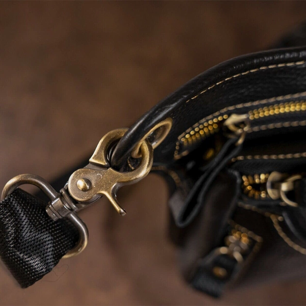 Сумка Vintage На пояс Чорна (14659) - зображення 12