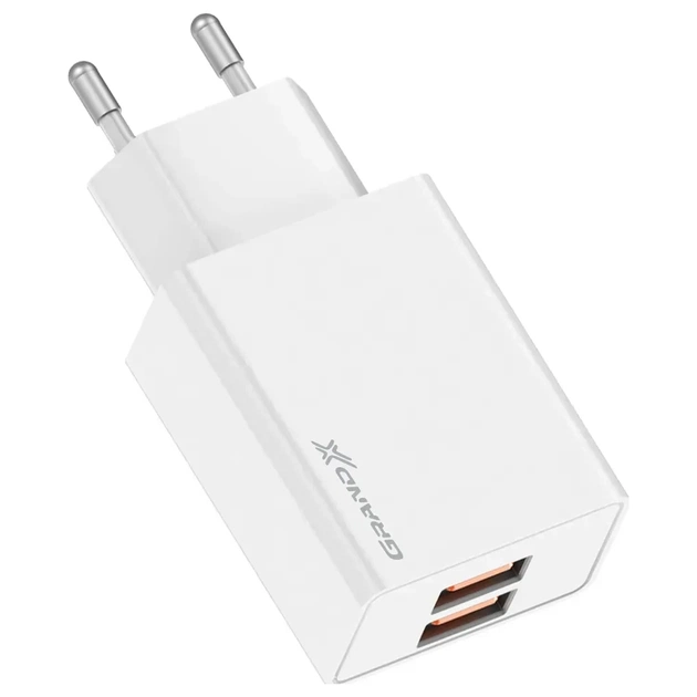 Зарядное устройство Grand-X CH-15W 2xUSB 10.5W Black (CH-15W) - изображение 1