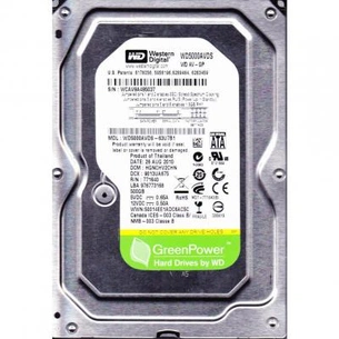 Жорсткий диск 3.5"  500Gb WD (#WD5000AVDS-FR#) зображення 1