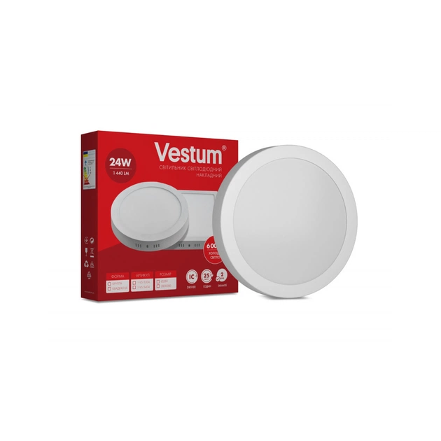 Світильник Vestum LED 24W 6000K 220V (1-VS-5304) - зображення 1