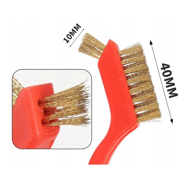 Щітка по металу Стандарт 180мм (сталь, латунь, нейлон) 3 шт. (MWBS0301) - picture 3