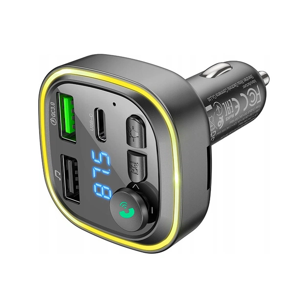 FM модулятор BOROFONE BC48, Gray, Box (BC48) - picture 1