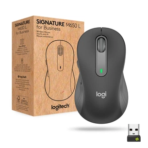Мишка Logitech Signature M650 L Wireless Mouse for Business Graphite (910-006348) зображення 1