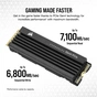 Накопичувач SSD M.2 2280 2TB MP600PRO LPX Corsair (CSSD-F2000GBMP600PLP) - уменьшенное изображение 11