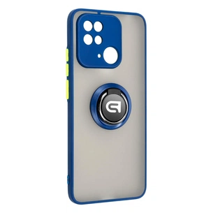 Чохол до мобільного телефона Armorstandart Frosted Matte Ring Xiaomi Redmi 10C Navy Blue (ARM68368) зображення 1