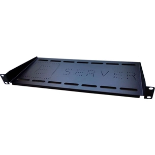 Полка Eserver 19" 1U глиб. 350мм, колір чорний (PK-1U-350-B) изображение 1