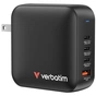 Зарядний пристрій Verbatim MiniGaN 165 W 4 ports (3xUSB-C/1xUSB-A) (32216) - зменшене зображення 1