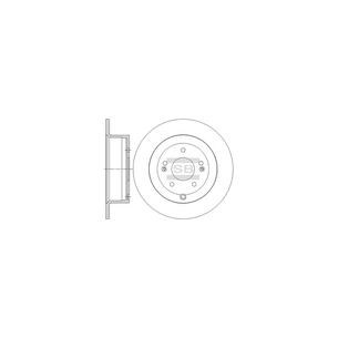 Гальмівний диск HI-Q SD1082 зображення 1