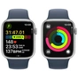 Смарт-годинник Apple Watch Series 9 GPS 41mm Silver Aluminium Case with Storm Blue Sport Band - M/L (MR913QP/A) - зменшене зображення 5