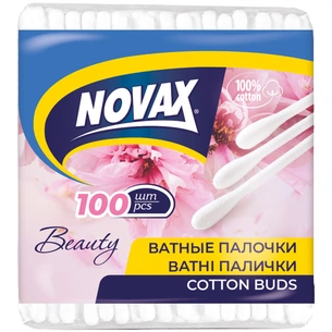 Ватні палички Novax 100 шт. (4751023298832) зображення 1