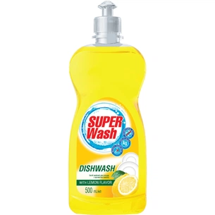 Засіб для ручного миття посуду Super Wash Лимон 500 мл (4820096034040) зображення 1