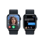 Смарт-годинник Apple Watch Series 9 GPS 41mm Midnight Aluminium Case with Midnight Sport Loop (MR8Y3QP/A) - зменшене зображення 6