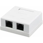 Комп'ютерна розетка RJ45x2 UTP, 8P8C, cat.5e Ritar (00200) - зменшене зображення 1