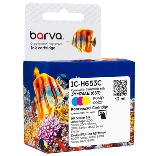 Картридж Barva HP 653 color/3YM74AE, 13 мл (IC-H653C) зображення 1