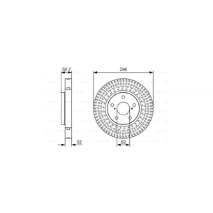 Гальмівний диск Bosch 0 986 479 T38 зображення 1