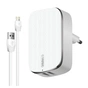 Зарядний пристрій Intaleo TCG242 (2USB2,4A) + Lightning cable white (1283126477454) - зменшене зображення 1