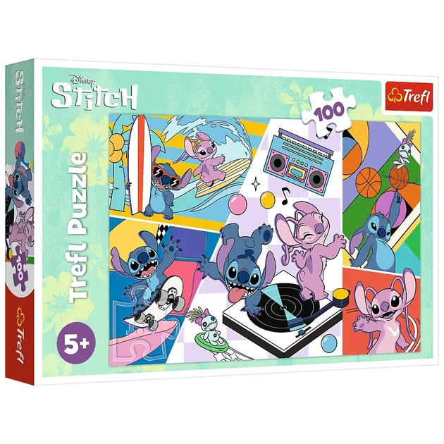 Пазл Trefl Lilo&Stitch Спогади 100 елементів (5900511164732) - зображення 1