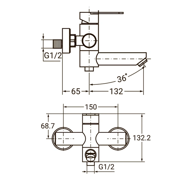 Змішувач AQUATICA HT-2C171P - picture 3