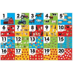 Пазл Melissa&Doug Мега "Числа - Ферма", 24 элемента (MD31002) изображение 1
