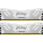 Модуль пам'яті для комп'ютера DDR5 32GB (2x16GB) 6800 MHz Renegade White/Silver Kingston Fury (ex.HyperX) (KF568C36RWK2-32) - зменшене зображення 1
