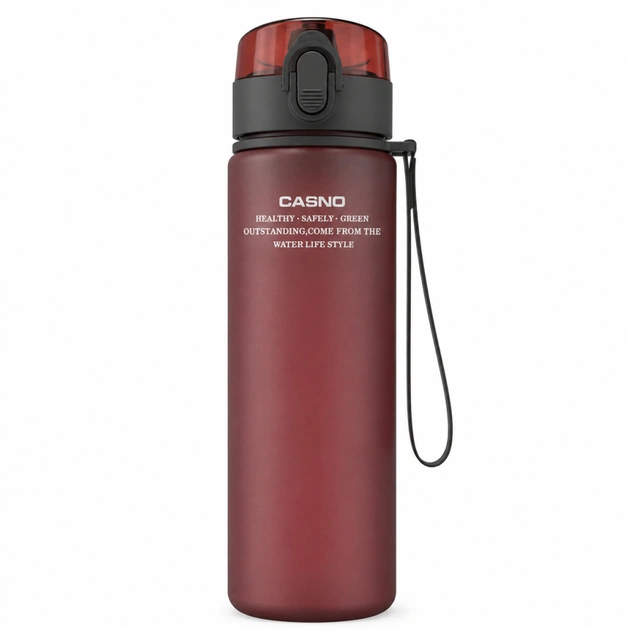 Пляшка для води Casno KXN-1115 560 мл з матовим покриттям Червона (KXN-1115_Red) - зображення 1