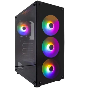 Корпус 1stPlayer V3-B-BK-4F1 Black без БЖ зображення 1