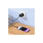 Зарядний пристрій BOROFONE BA98A Ilustre 2xUSB-C + 1xUSB-A PD30W digital display + cable USB-C to Lightning Black (6941991120527) - уменьшенное изображение 8